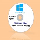 Microsoft Windows Server 2012 R2 VL 2017 Feb Update Recovery Repair Restore DVD