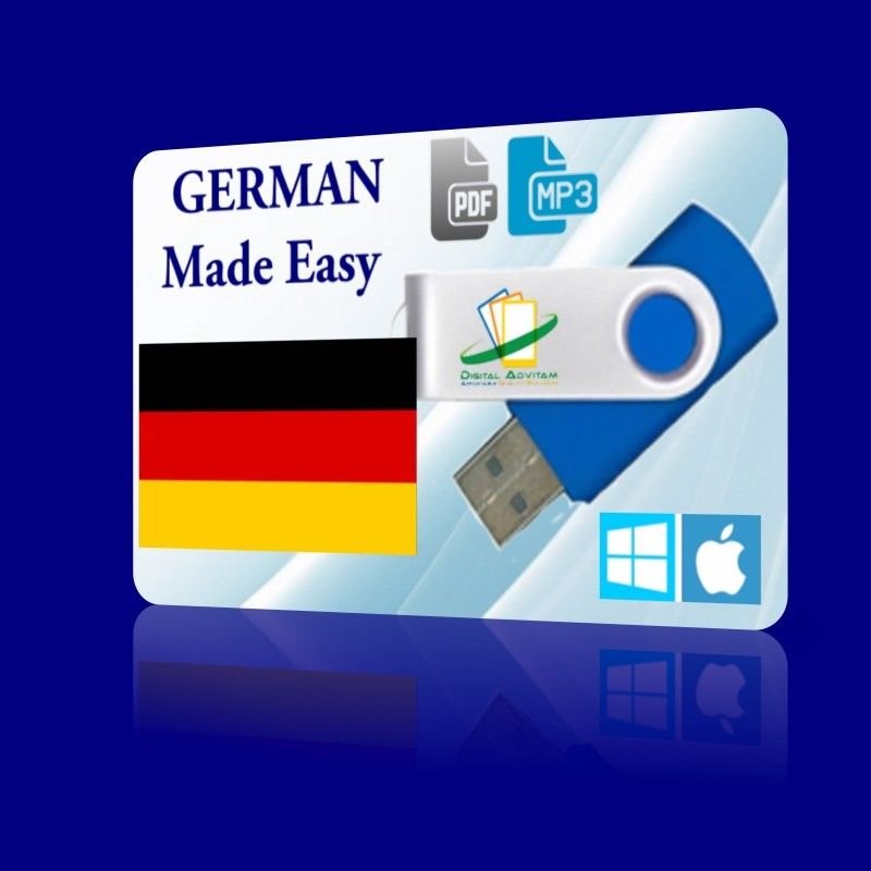 Learn GERMAN Language Training Course Speak NATIVE FAST EASY MP3 Audio PDF USB