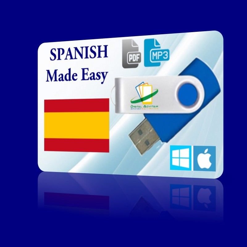 Learn SPANISH Latin American Language Training Course Speak MP3 Audio PDF USB
