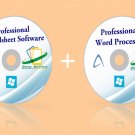 Spreadsheet & word processs software open Excel 2010 2013 2016 Microsoft Windows