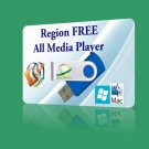 REGION FREE DVD player decoder media mp3 avi mp4 mov wmv mkv Mac OSX Windows USB