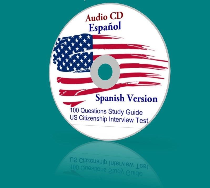 2023 Latest Audio CD Study Guide for the US Citizenship Test in Spanish Espa&Atilde;&plusmn;ol