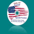 2023 Latest Audio CD Study Guide for the US Citizenship Test in Spanish Español