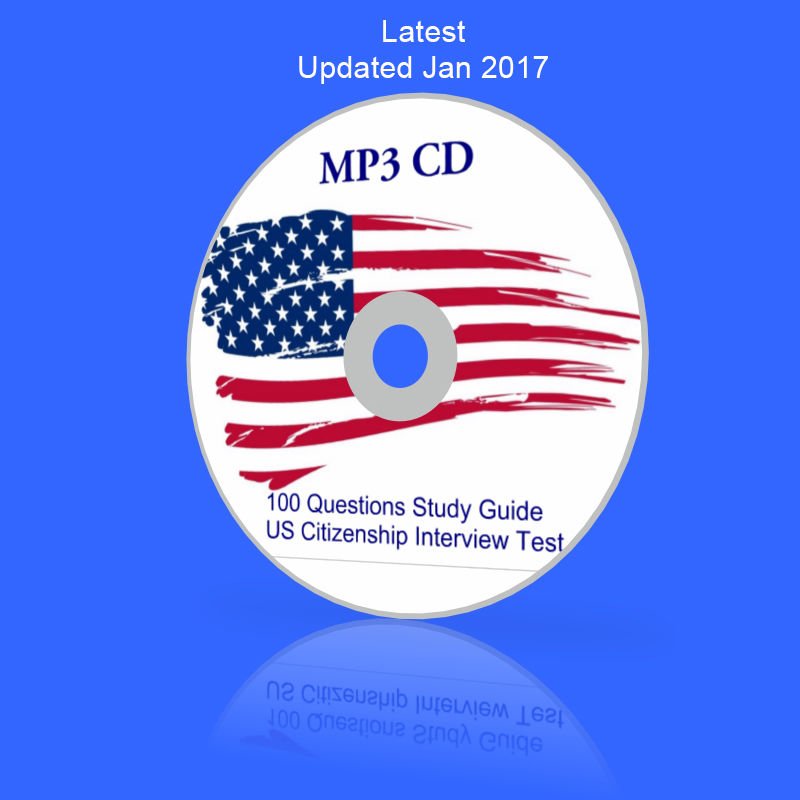 Latest MP3 Audio CD Study Guide US Citizenship Test English Immigration