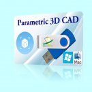 Professional CAD software parametric 2D 3D CAD modeler parts WINDOWS PC Mac USB