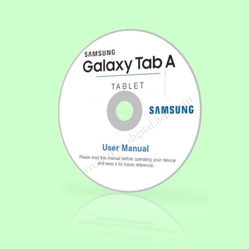 Samsung Galaxy Tab A Tablet T580 AT&T ATT User Manual Guide PDF CD