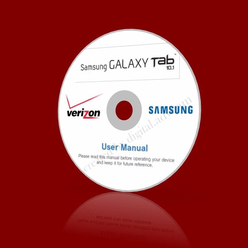 Samsung Galaxy Tab 10.1 Tablet i905 Verizon User Manual Guide PDF CD
