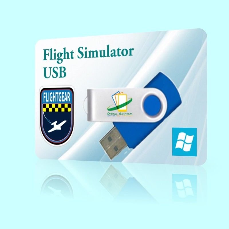Realistic Flight Simulator Game Sim Aircraft Software Windows XP 7 8 10 USB