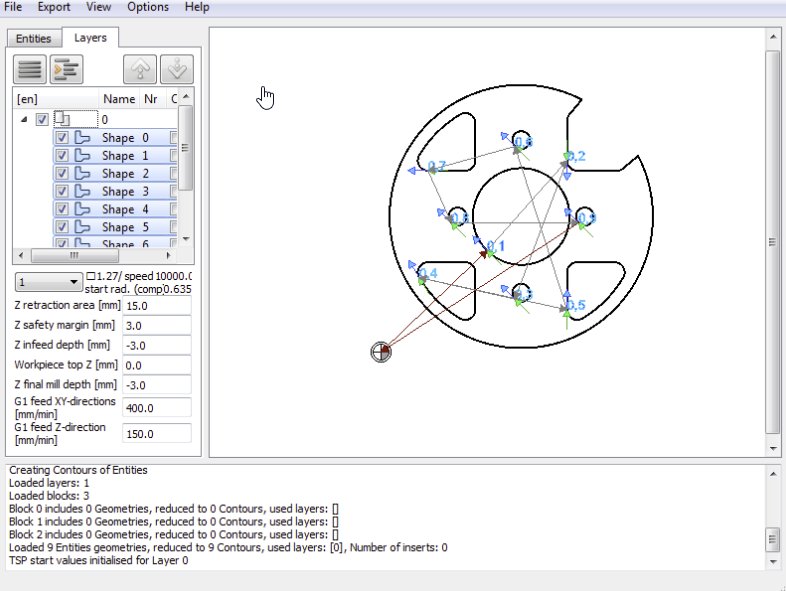 vectric 2d desltop import dxf and convert to gcode