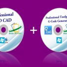 2D CAD Software + Toolpath G-code Generator CNC machining 3D CAD Model STL