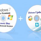 Microsoft Windows 7 Home Premium 64 bit Re-Install Recovery Repair DVD Drivers