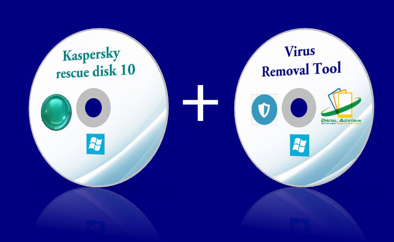 Kaspersky Virus Removal Security Antivirus Malware Rescue Windows 10 8 XP CD