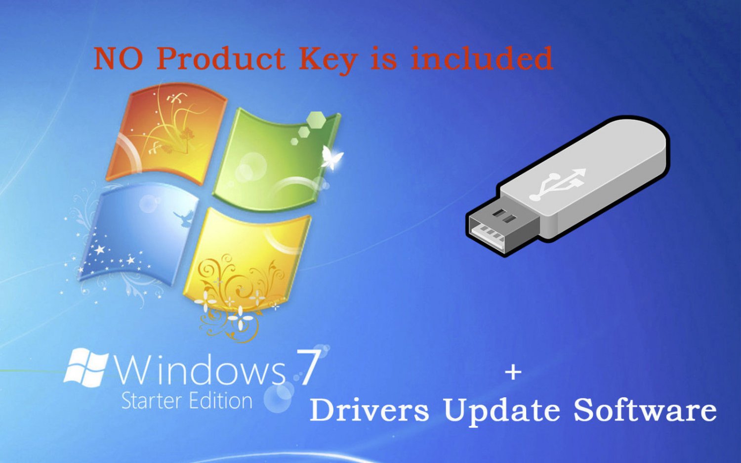 Windows 7 Starter 32 BIT install recovery repair reinstall fix + drivers USB