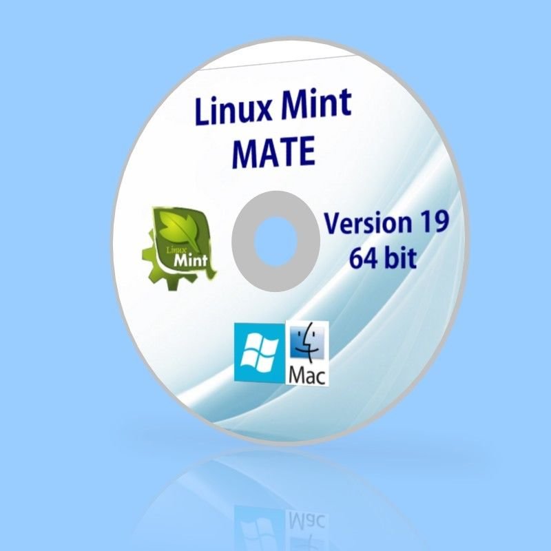 Linux Mint 19 OS LIVE MATE Desktop 64 BIT Tara Replace Windows 10 8 Disc CD DVD