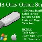 2023 Open Office Suite 1000 fonts for Microsoft Windows Mac Home and Student USB
