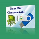 Linux Mint 19 OS LIVE Cinnamon Desktop 64 BIT 64bit Tara Replace Windows 8 7 USB
