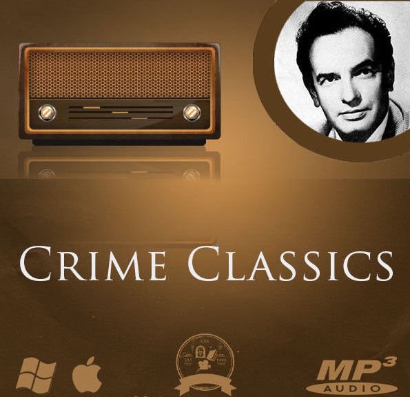 Crime Classics Old Time Radio Show OTR classic crime stories 51 MP3 disc DVD