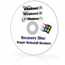 Multi OS Windows 95 98 98SE Second Edition ME Install Reinstall Repair Disc CD