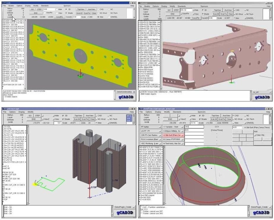 3D CAD CAM software DXF Geometry Programming Design WINDOWS 10 8 7 XP PC
