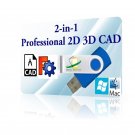 2023 Pro 2D 3D CAD software DXF parametric modeler WINDOWS 10 XP PC  Mac OSX USB