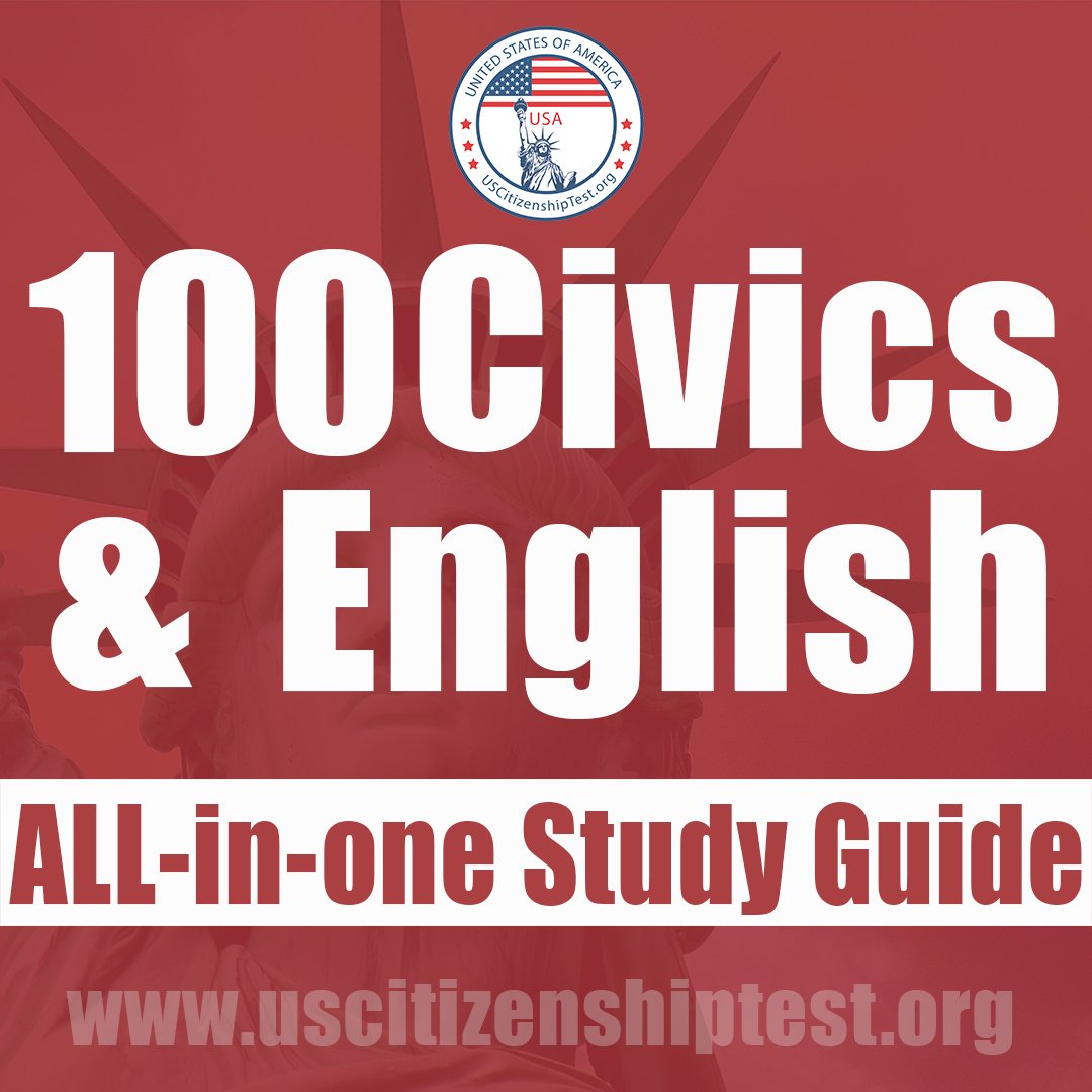 USB 2023 US Citizenship Interview All-In-One Study Guide  (100 Civics Test version)