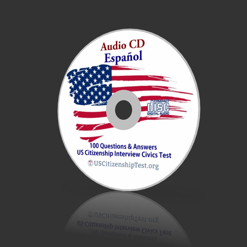 2023 Audio CD Study Guide for the US Citizenship Test in Spanish Español