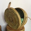 Rattan Sling Bags, Canteen Bags, Women Bags| Pattern - Leather Clip