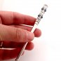 Cigarette Holder for Regular Cigarettes with Turquoise Wholly in Sterling Silver