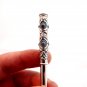 Cigarette Holder for Regular Cigarettes with Turquoise Wholly in Sterling Silver