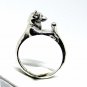 Lemur Ring, Sterling Silver Ring, Animal Wrap Ring, Silver Animal Jewelry