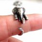 Silver Adjustable Elephant Ring