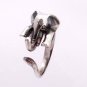 Silver Adjustable Elephant Ring