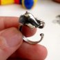Silver Adjustable Elephant Ring