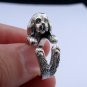 Shih Tzu Ring, Sterling Silver Ring Shih Tzu, Dog Ring, Animal Wrap Ring