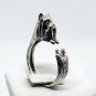 Silky Terrier Ring In Sterling Silver, Silver Ring Toy Terrier, Terrier Jewelry