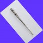 Silver Cigarette Holder for Slim Cigarettes, Floral Cigarette Case with Garnets
