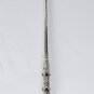 Silver Cigarette Holder for Slim Cigarettes, Floral Cigarette Case with Garnets