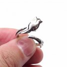 Tulip Ring, Silver Tulip Ring, Sterling Silver Ring, Flower Ring Adjustable Ring