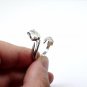 Tulip Ring, Silver Tulip Ring, Sterling Silver Ring, Flower Ring Adjustable Ring