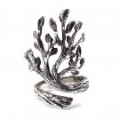Silver Tree of Life Ring With Branches And Leaves. Adjustable Ring. Gift For Her