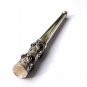 Silver Cigarette Holder for Regular Size Cigarettes with Garnets, Cigarette Case