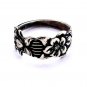 Vintage Sterling Sliver Spoon Ring, Flower Ring, Bague Fleur, Anello Fiore