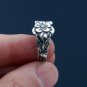 Vintage Sterling Sliver Spoon Ring, Flower Ring, Bague Fleur, Anello Fiore