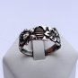 Vintage Sterling Sliver Spoon Ring, Flower Ring, Bague Fleur, Anello Fiore