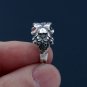 Vintage Sterling Sliver Spoon Ring, Flower Ring, Bague Fleur, Anello Fiore