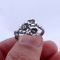 Silver spoon ring Apple Blossom Reed & Barton Harlequin Floral Ring, Flower Ring