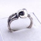 Silver Spoon Ring Calla Lily, Reed & Barton Harlequin Floral Spoon Ring Silver