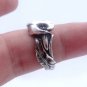 Silver Spoon Ring Calla Lily, Reed & Barton Harlequin Floral Spoon Ring Silver