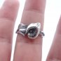 Silver Spoon Ring Calla Lily, Reed & Barton Harlequin Floral Spoon Ring Silver