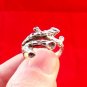 Branch Ring In Sterling Silver With Dark Patina, Unique Silver Ring Olive Branch